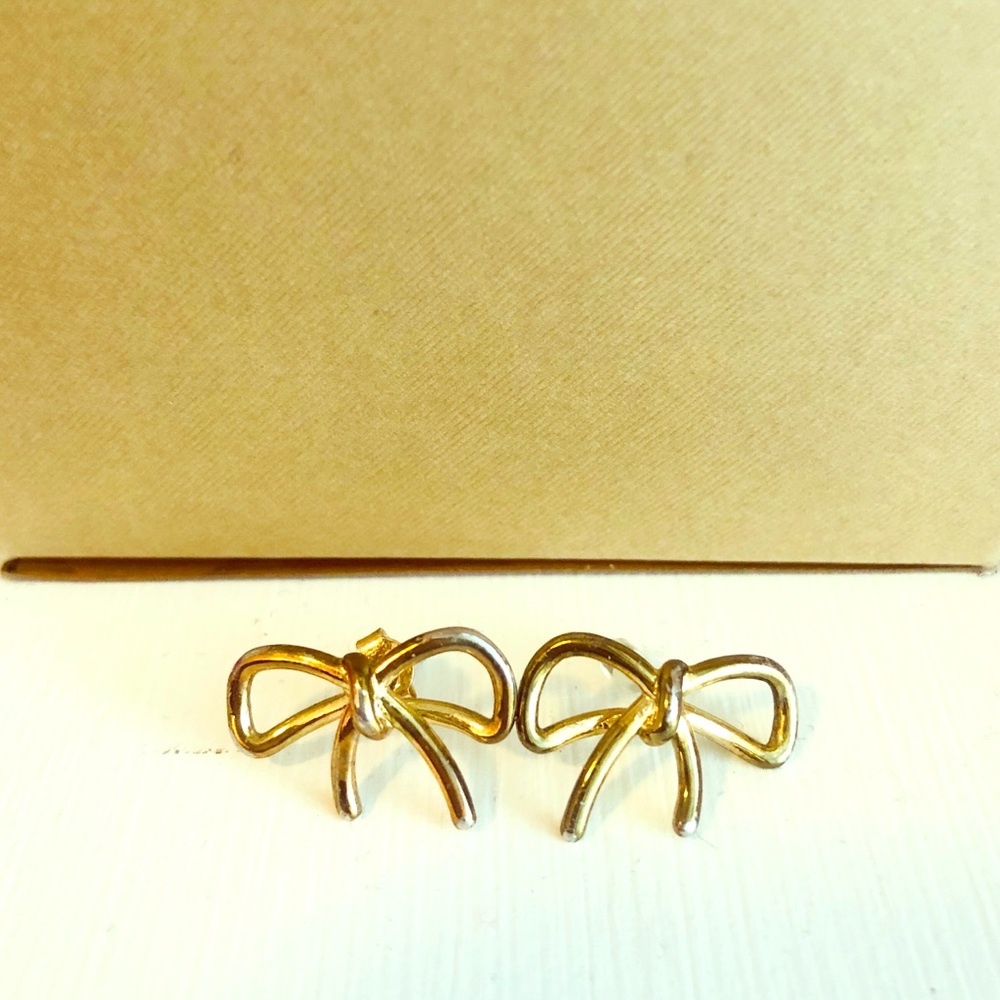 KATE SPADE Gold Bow Earrings